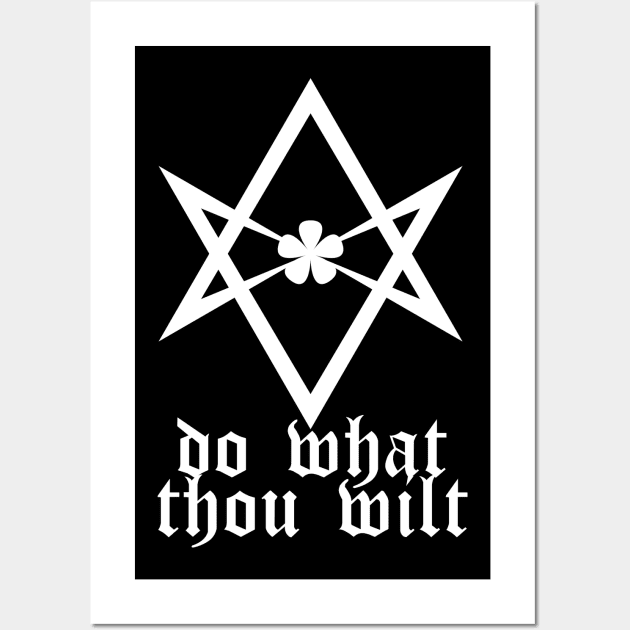 Do What Thou Wilt - Unicursal Hexagram Wall Art by artpirate